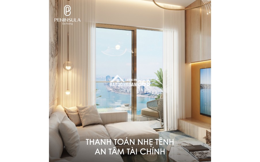 Căn hộ cao cấp Peninsula Đà Nẵng với pháp lý, sổ hồng lâu dài riêng từng căn, mật độ XD chỉ 44%